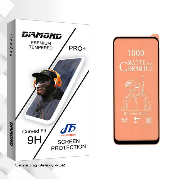 محافظ صفحه نمایش سرامیکی جی اف مدل Diamond glass مناسب برای گوشی موبایل سامسونگ Galaxy A52