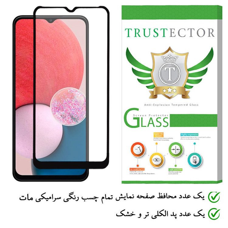 محافظ صفحه نمایش سرامیکی تراستکتور مدل CAB-Glass مناسب برای گوشی موبایل سامسونگ Galaxy A13 4G