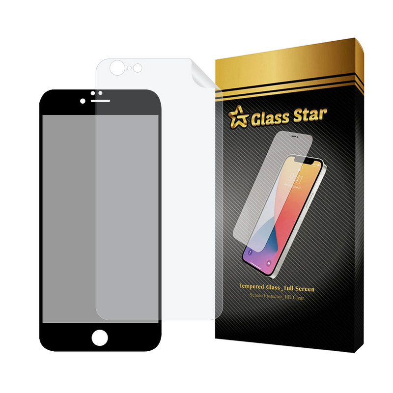 محافظ صفحه نمایش حریم شخصی گلس استار مدل FULLPRIVNANOS مناسب برای گوشی موبایل اپل iPhone 6 Plus / iPhone 6s Plus به همراه محافظ پشت گوشی