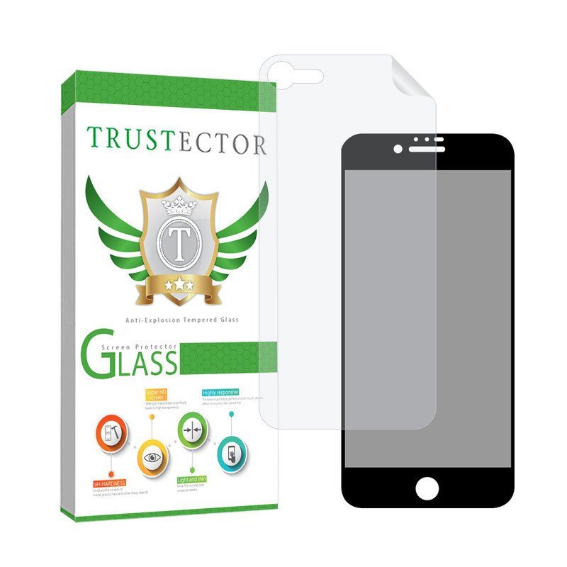 محافظ صفحه نمایش تراستکتور مدل FULLPRIVNANOT مناسب برای گوشی موبایل اپل iPhone 7 / iPhone 8 / iPhone SE 2020 / iPhone SE 2022 به همراه محافظ پشت گوشی