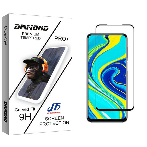 محافظ صفحه نمایش سرامیکی جی اف مدل Diamond glass مناسب برای گوشی موبایل شیائومی Redmi Note 9 Pro
