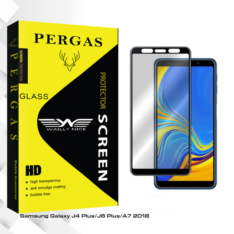 محافظ صفحه نمایش سرامیکی وایلی نایس مدل Pergas Glass مناسب برای گوشی موبایل سامسونگ Galaxy J4 Plus/J6 Plus/A7 2018