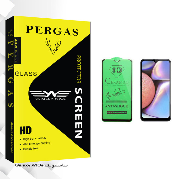 محافظ صفحه نمایش سرامیکی وایلی نایس مدل Pergas Glass مناسب برای گوشی موبایل سامسونگ Galaxy A10s