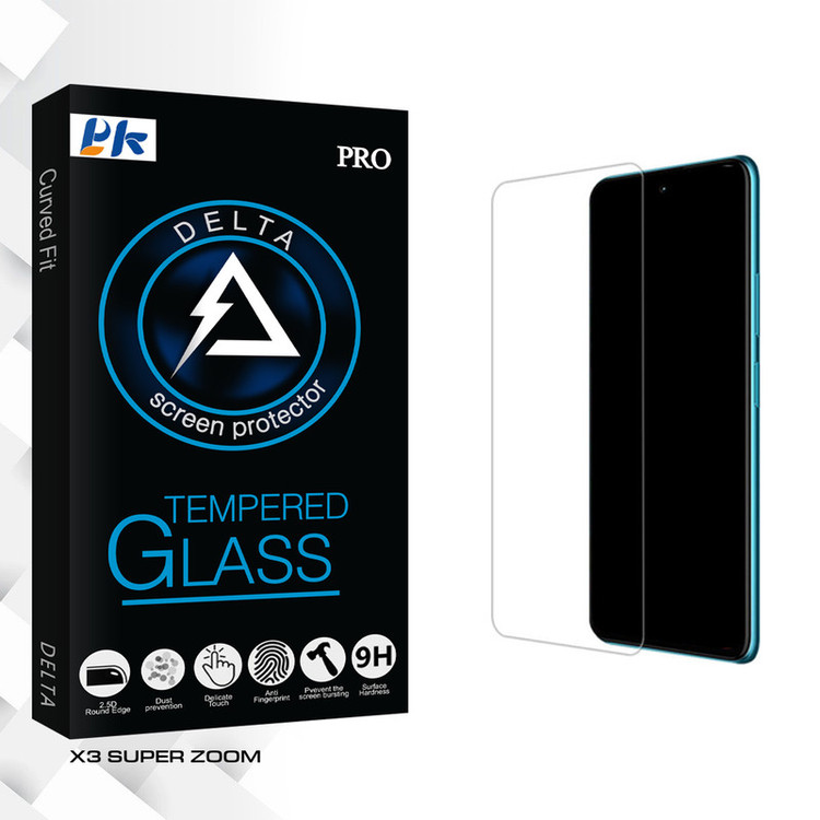 محافظ صفحه نمایش شیشه ای پی کی مدل Delta Glass MIX3 مناسب برای گوشی موبایل ریلمی X3 SUPER ZOOM