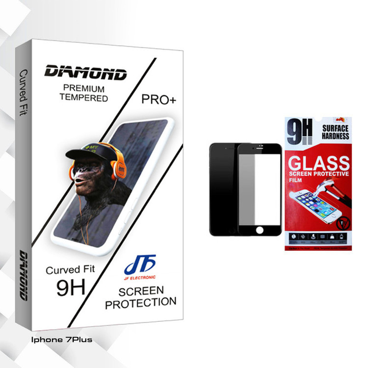 محافظ صفحه نمایش مات جی اف مدل Diamond glass مناسب برای گوشی موبایل اپل iPhone 7plus