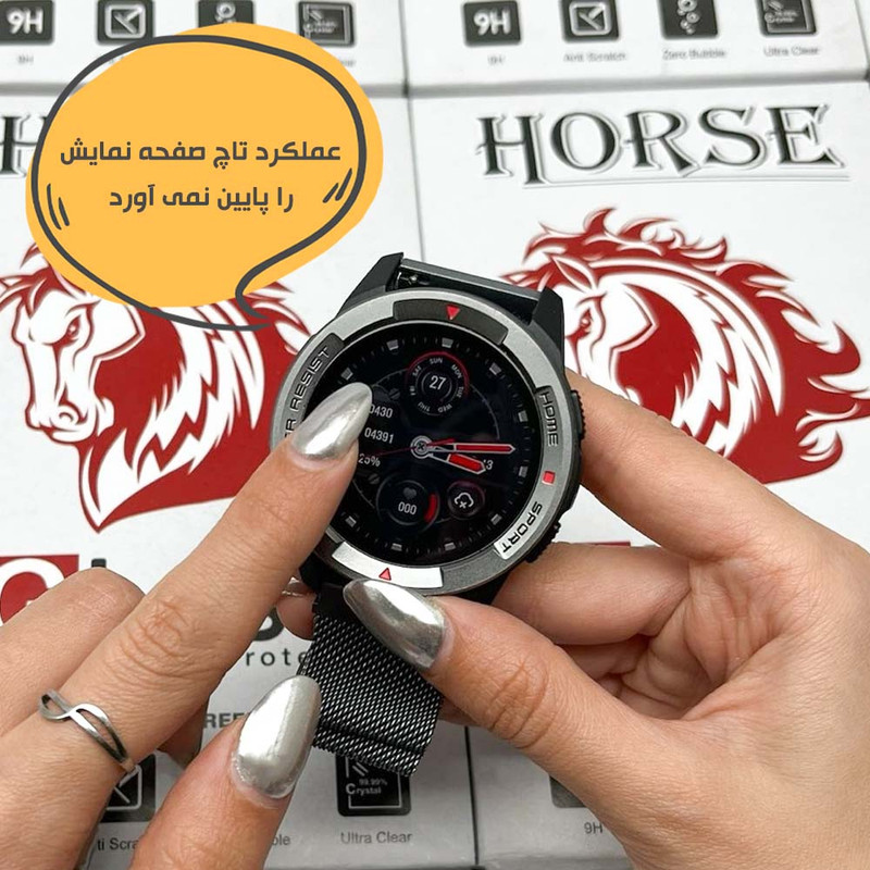 محافظ صفحه نمایش هورس مدل SMPWATCHH مناسب برای ساعت هوشمند سامسونگ Galaxy Watch 4 classic 46 mm