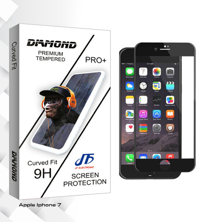 محافظ صفحه نمایش سرامیکی جی اف مدل Diamond glass مناسب برای گوشی موبایل اپل Iphone 7