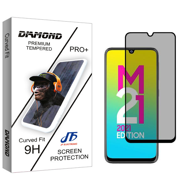 محافظ صفحه نمایش حریم شخصی جی اف مدل Diamond مناسب برای گوشی موبایل سامسونگ Galaxy M21 2021