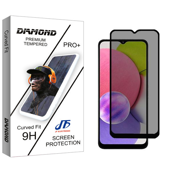 محافظ صفحه نمایش حریم شخصی جی اف مدل Diamond مناسب برای گوشی موبایل سامسونگ Galaxy A03s