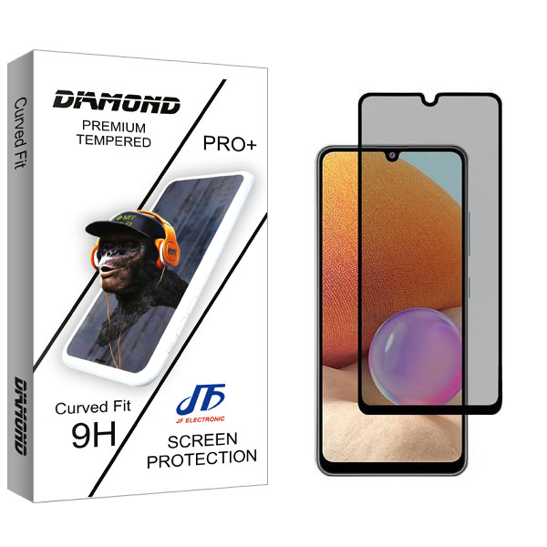 محافظ صفحه نمایش حریم شخصی جی اف مدل Diamond مناسب برای گوشی موبایل سامسونگ Galaxy A32 4G