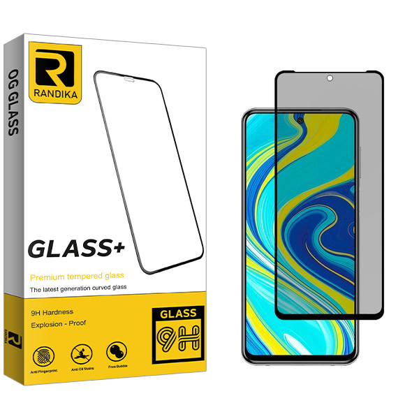 محافظ صفحه نمایش حریم شخصی راندیکا مدل RK مناسب برای گوشی موبایل شیائومی Redmi Note 9S