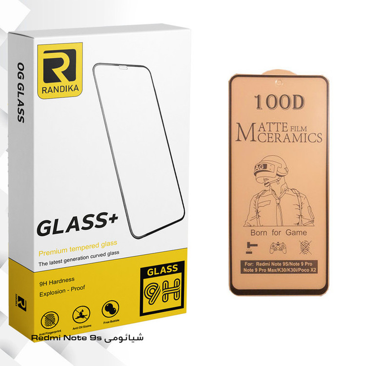 محافظ صفحه نمایش سرامیکی راندیکا مدل Gld مناسب برای گوشی موبایل شیائومی Redmi Note 9s