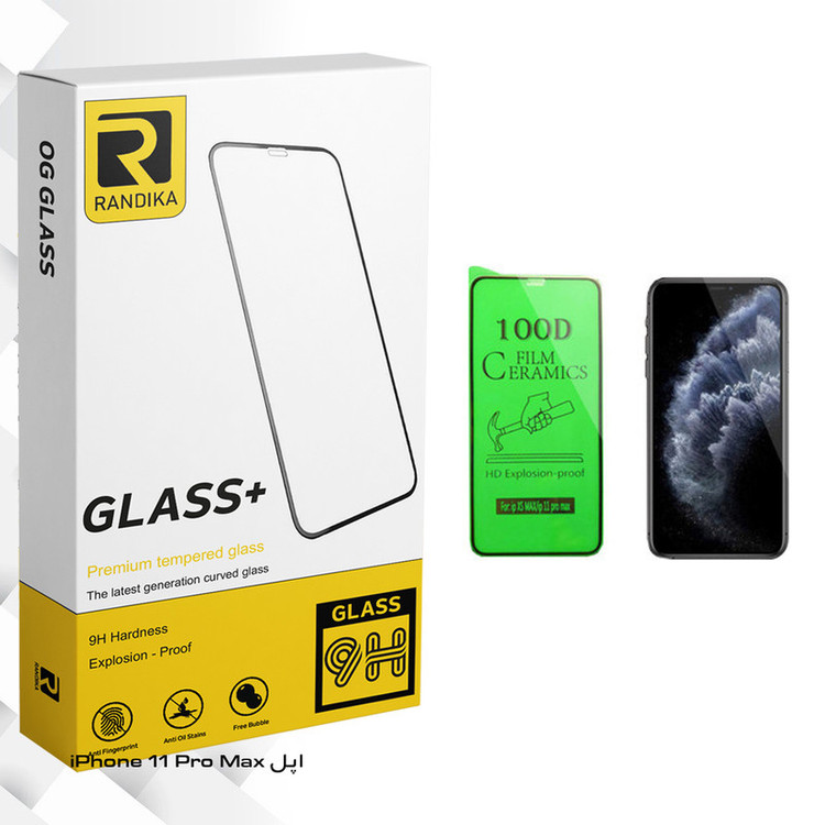 محافظ صفحه نمایش سرامیکی راندیکا مدل GLD مناسب برای گوشی موبایل اپل iPhone 11 Pro Max
