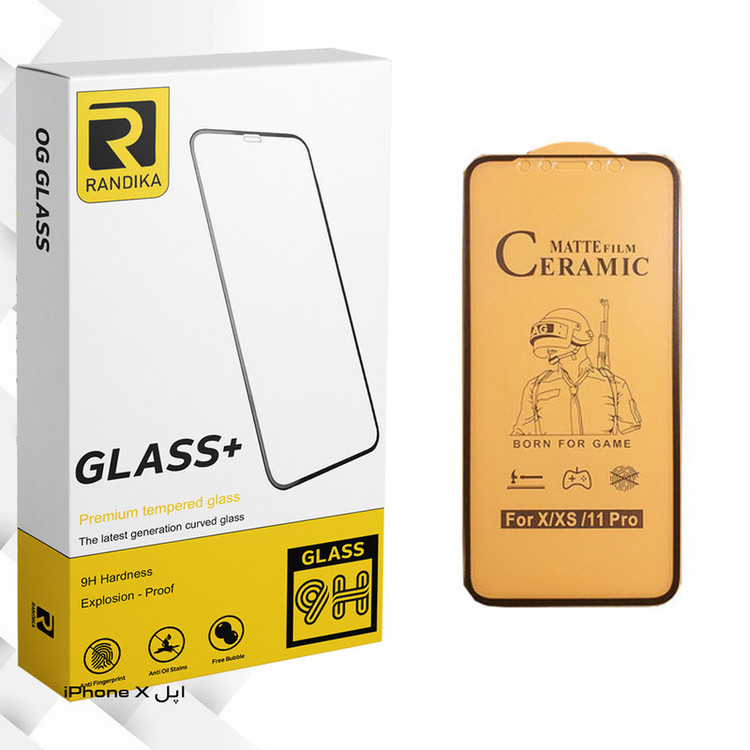 محافظ صفحه نمایش سرامیکی راندیکا مدل Gld مناسب برای گوشی موبایلاپل iPhone X