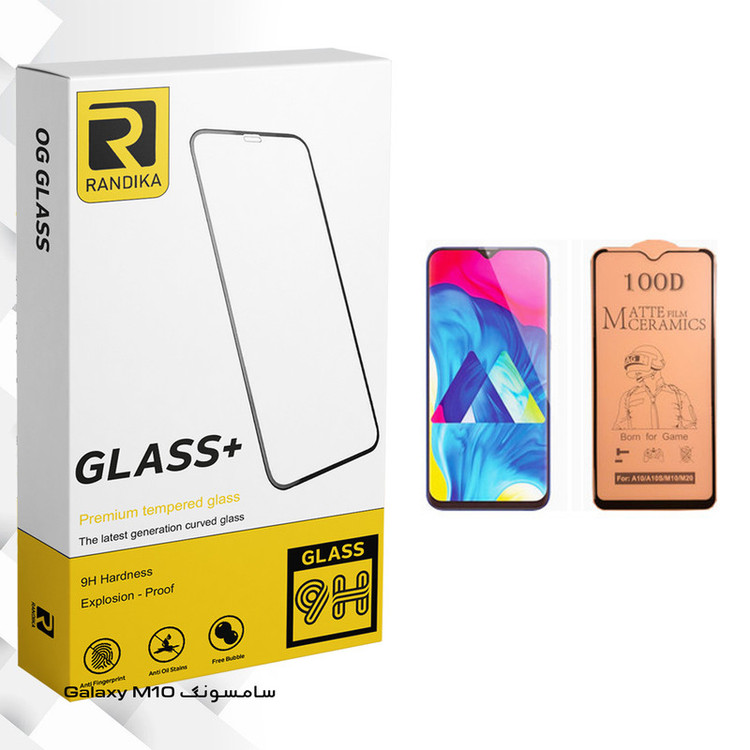 محافظ صفحه نمایش سرامیکی راندیکا مدل GLD مناسب برای گوشی موبایل سامسونگ Galaxy M10