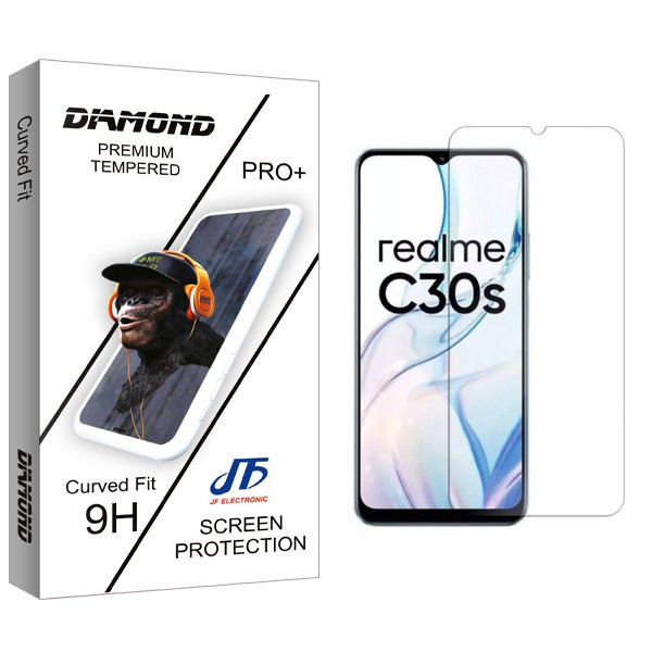 محافظ صفحه نمایش جی اف مدل Diamond مناسب برای گوشی موبایل ریلمی C30s