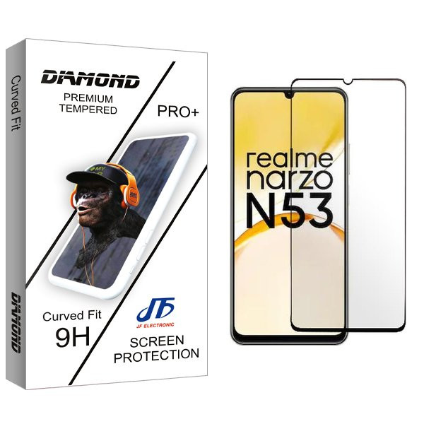 محافظ صفحه نمایش شیشه ای جی اف مدل Diamond مناسب برای گوشی موبایل ریلمی Narzo N53