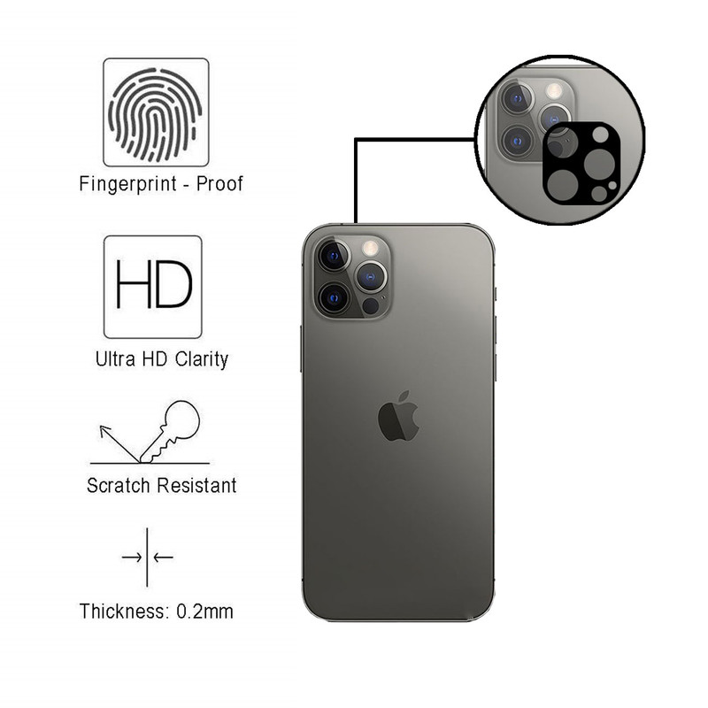 محافظ لنز دوربین تراستکتور مدل LFUL مناسب برای گوشی موبایل اپل iPhone 12 Pro