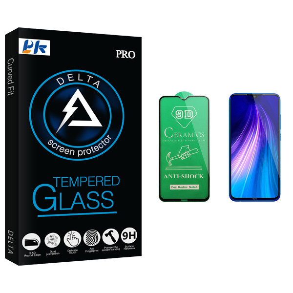 محافظ صفحه نمایش سرامیکی پی کی مدل Delta Glass مناسب برای گوشی موبایل شیائومی Redmi Note 8