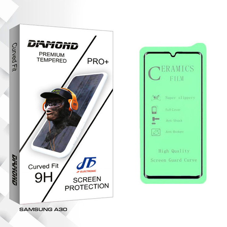 محافظ صفحه نمایش سرامیکی جی اف مدل Diamond glass مناسب برای گوشی موبایل سامسونگ Galaxy A30