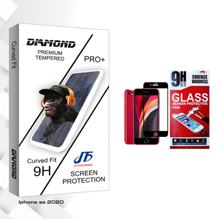 محافظ صفحه نمایش جی اف مدل Diamond glass مناسب برای گوشی موبایل اپل Iphone Se 2020