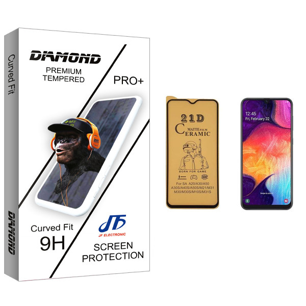 محافظ صفحه نمایش سرامیکی جی اف مدل Diamond glass مناسب برای گوشی موبایل سامسونگ Galaxy A50