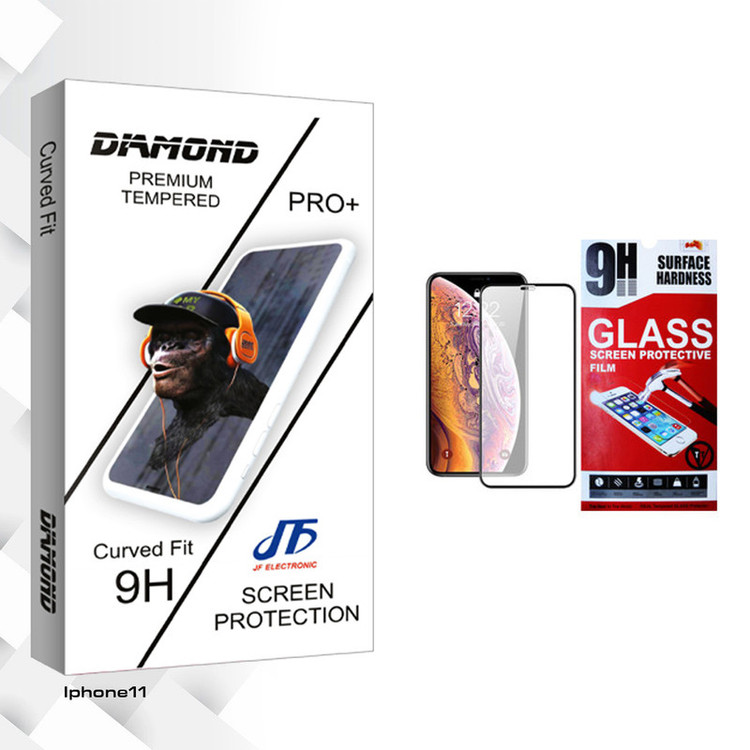 محافظ صفحه نمایش مات جی اف مدل Diamond glass مناسب برای گوشی موبایل اپل iPhone 11