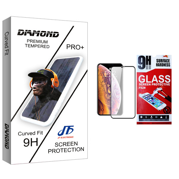 محافظ صفحه نمایش مات جی اف مدل Diamond glass مناسب برای گوشی موبایل اپل iPhone 11