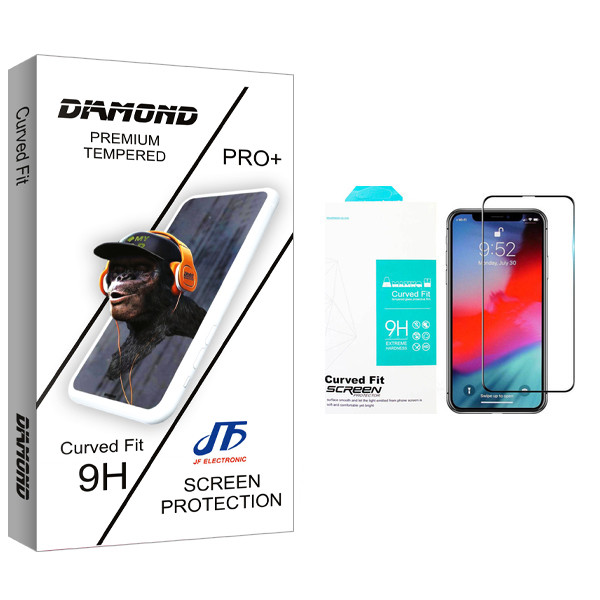 محافظ صفحه نمایش سرامیکی مات جی اف مدل Diamond glass مناسب برای گوشی موبایل اپل Iphone Xr/ 11