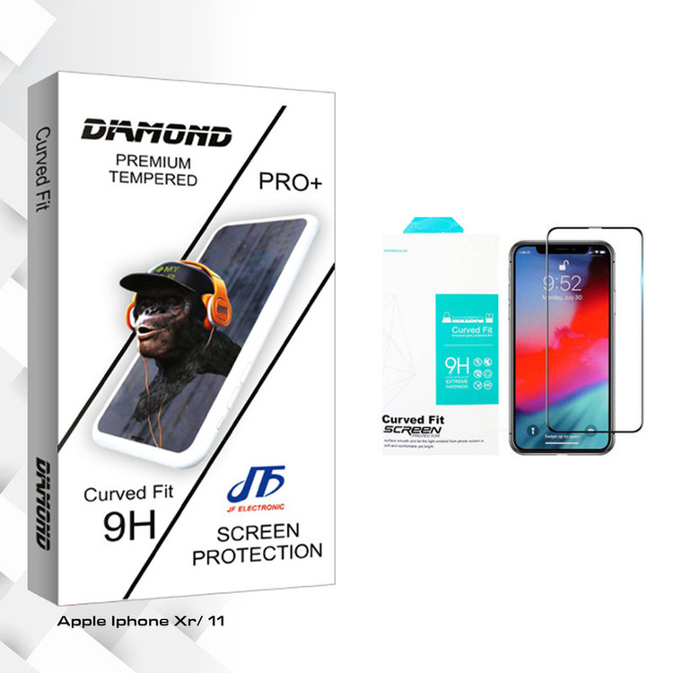 محافظ صفحه نمایش سرامیکی مات جی اف مدل Diamond glass مناسب برای گوشی موبایل اپل Iphone Xr/ 11