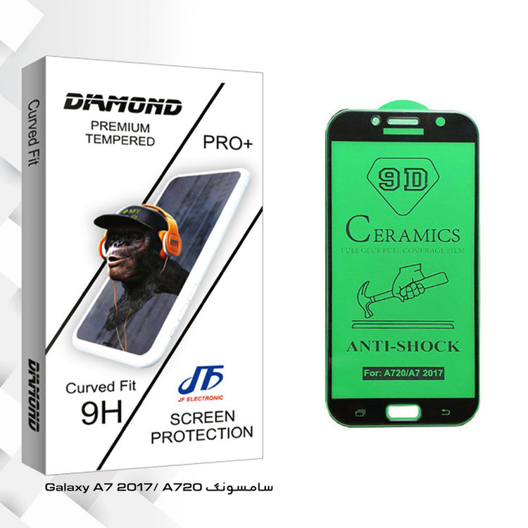 محافظ صفحه نمایش سرامیکی جی اف مدل Diamond glass مناسب برای گوشی موبایل سامسونگ Galaxy A7 2017/ A720