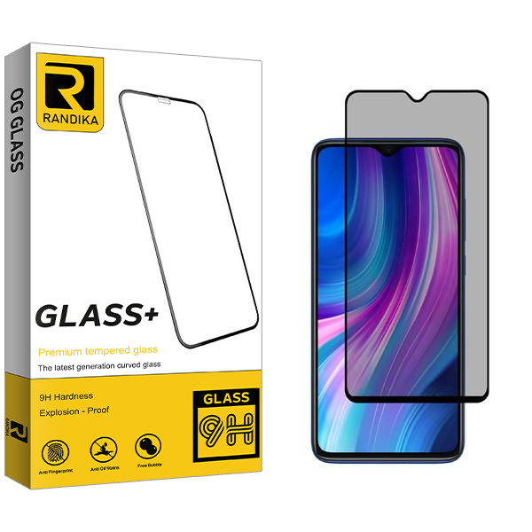 محافظ صفحه نمایش حریم شخصی راندیکا مدل RK مناسب برای گوشی موبایل شیائومی Redmi Note 8 Pro