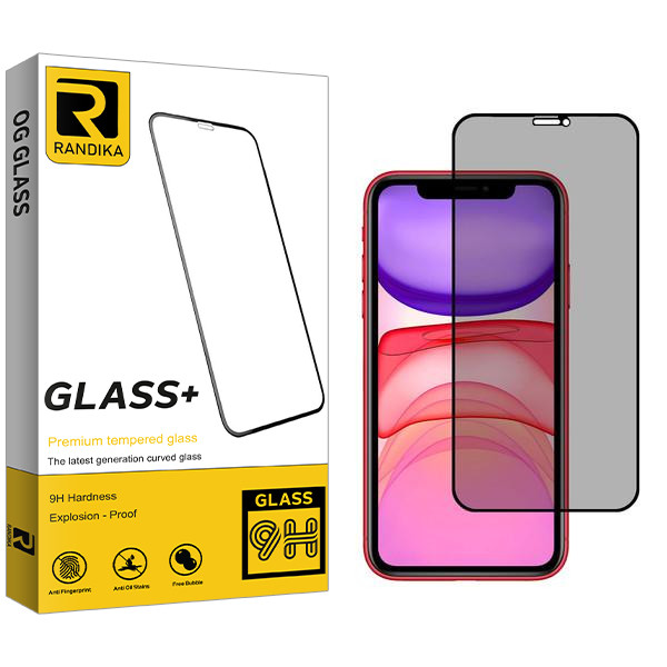 محافظ صفحه نمایش حریم شخصی راندیکا مدل RK مناسب برای گوشی موبایل اپل iPhone XS