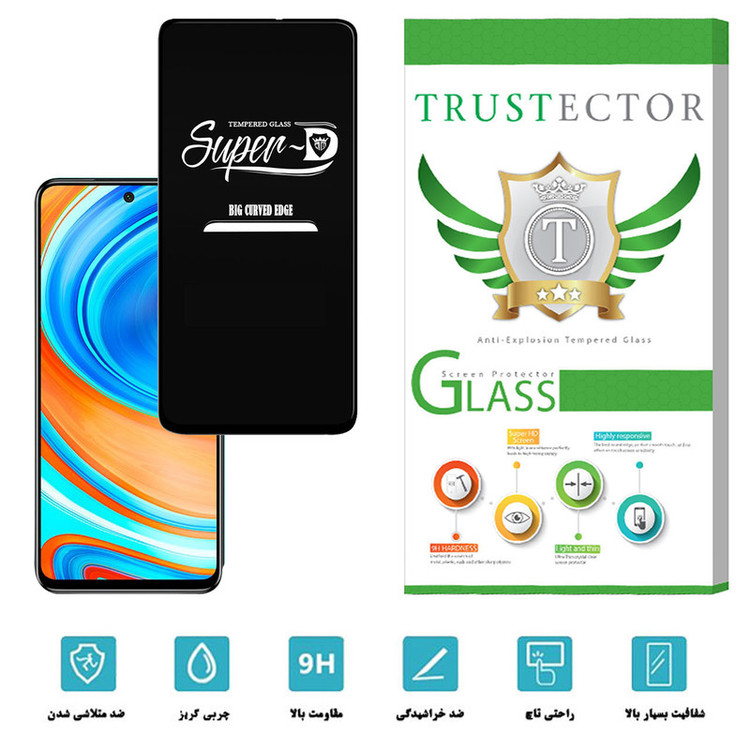 محافظ صفحه نمایش تراستکتور مدل SUT مناسب برای گوشی موبایل شیائومی Redmi Note 9 Pro