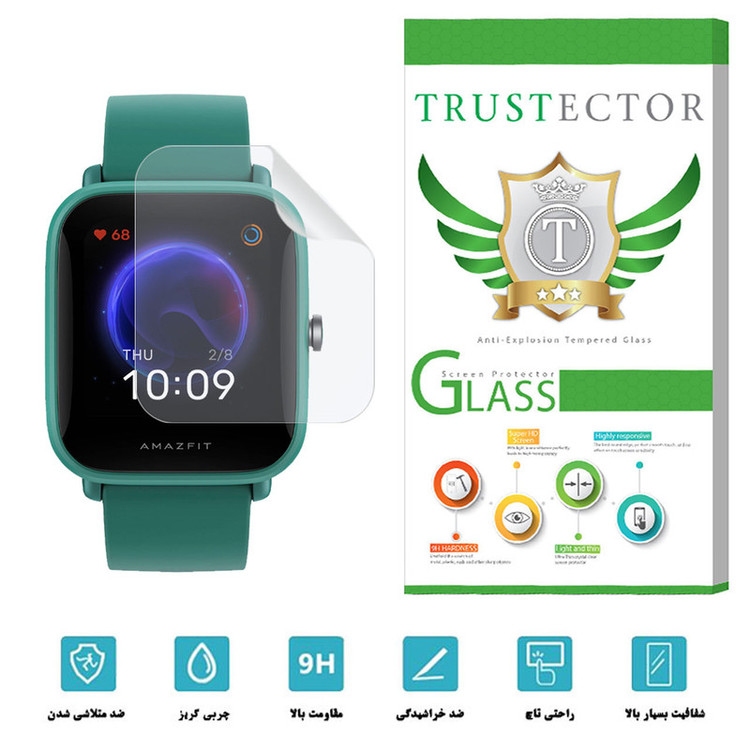 محافظ صفحه نمایش نانو تراستکتور مدل TPWT-Glass مناسب برای ساعت هوشمند شیائومی Amazfit Bip U pro