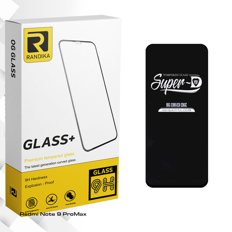 محافظ صفحه نمایش شیشه ای راندیکا مدل Sup-D مناسب برای گوشی موبایل شیائومی Redmi Note 9 ProMax