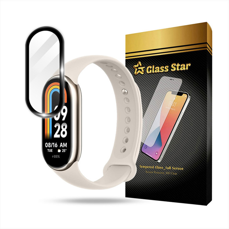 محافظ صفحه نمایش گلس استار مدل PMMW مناسب برای ساعت هوشمند شیائومی Mi Band 8