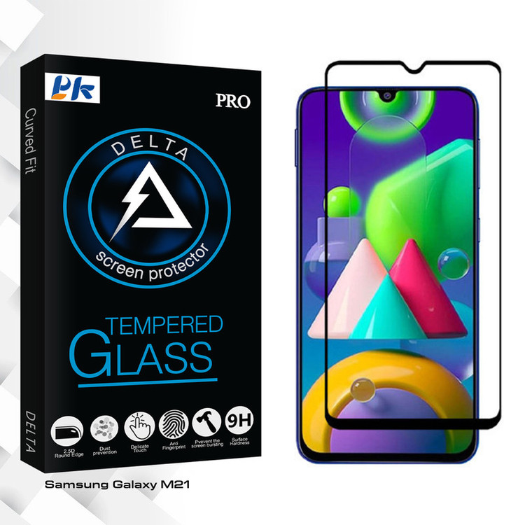 محافظ صفحه نمایش پی کی مدل Delta Glass مناسب برای گوشی موبایل سامسونگ Galaxy M21