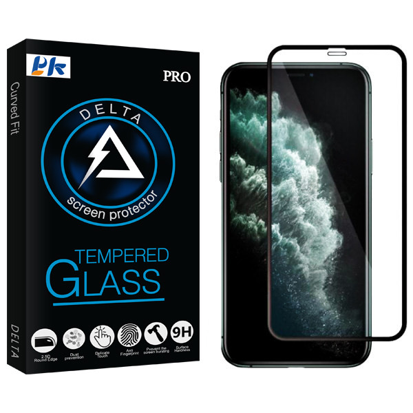 محافظ صفحه نمایش سرامیکی مات پی کی مدل Delta Glass مناسب برای گوشی موبایل اپل Iphone 11 pro max