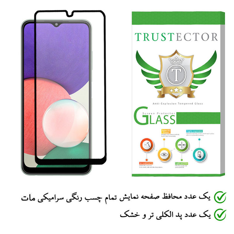 محافظ صفحه نمایش سرامیکی تراستکتور مدل CAB-Glass مناسب برای گوشی موبایل سامسونگ Galaxy A22 4G