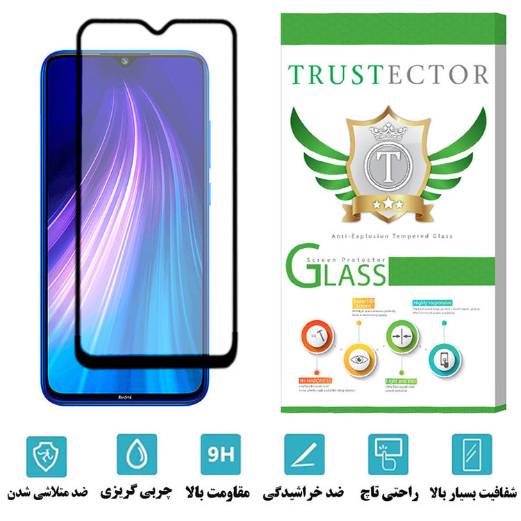 محافظ صفحه نمایش تراستکتور مدل CAB-Glass مناسب برای گوشی موبایل شیائومی Redmi Note 8 2019