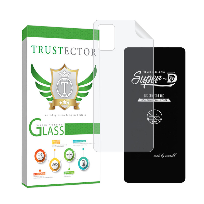 محافظ صفحه نمایش تراستکتور مدل SUPNABKTR مناسب برای گوشی موبایل سامسونگ Galaxy A51 4G / A51 5G به همراه محافظ پشت گوشی