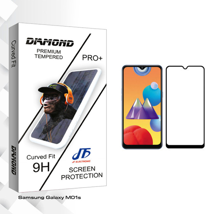 محافظ صفحه نمایش جی اف مدل Diamond glass مناسب برای گوشی موبایل سامسونگ Galaxy M01s
