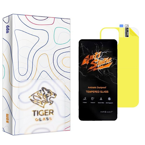 محافظ صفحه نمایش تایگر گلس مدل APL2 Antistatic مناسب برای گوشی موبایل اپل iPhone 12 به همراه محافظ پشت گوشی