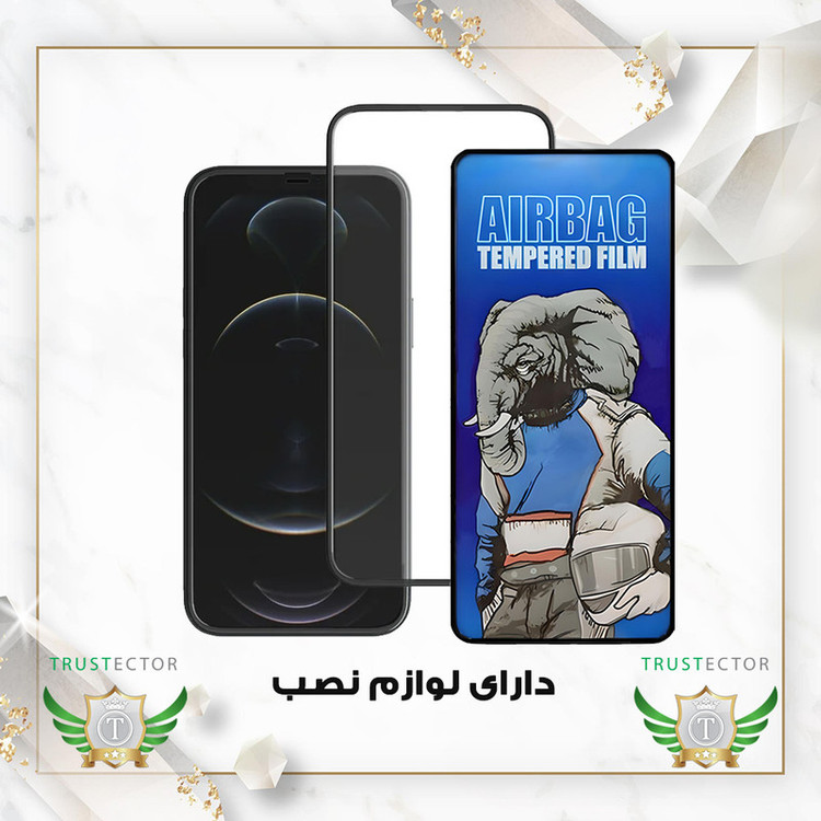 محافظ صفحه نمایش ایربگ تراستکتور مدل AIRNABKTR مناسب برای گوشی موبایل سامسونگ Galaxy A34 5G به همراه محافظ پشت گوشی