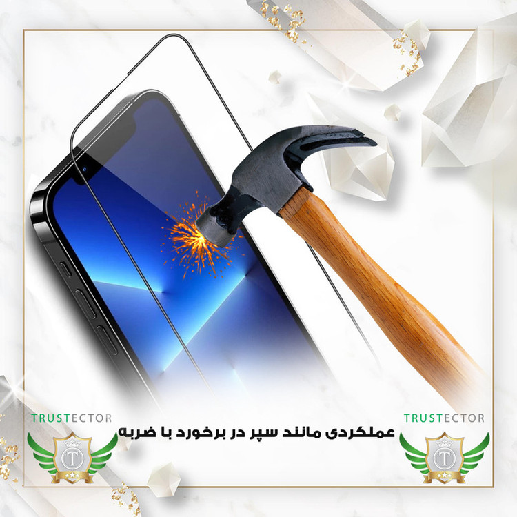 محافظ صفحه نمایش ایربگ تراستکتور مدل AIRNABKTR مناسب برای گوشی موبایل سامسونگ Galaxy A34 5G به همراه محافظ پشت گوشی