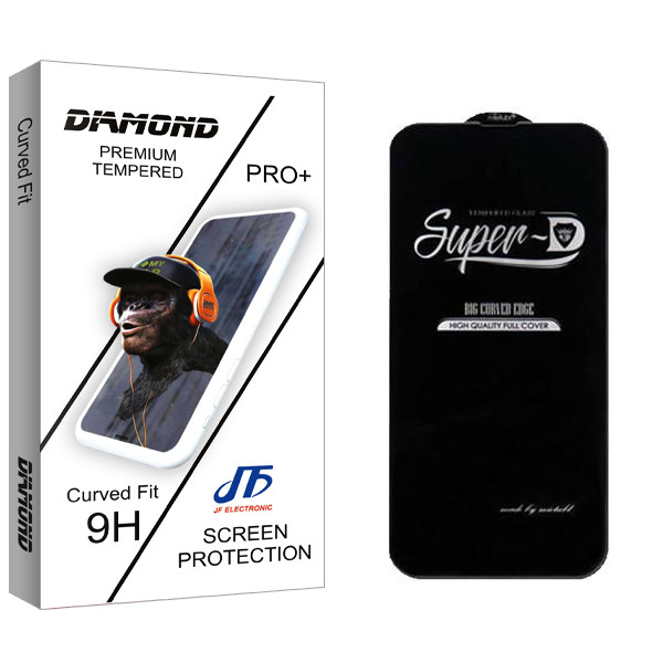 محافظ صفحه نمایش جی اف مدل Diamond SuperD مناسب برای گوشی موبایل اپل iPhone 13