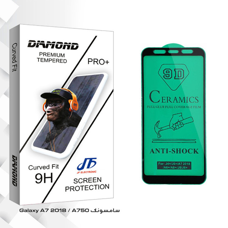 محافظ صفحه نمایش سرامیکی جی اف مدل Diamond glass مناسب برای گوشی موبایل سامسونگ Galaxy A7 2018 / A750