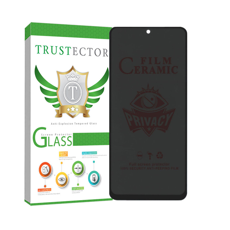 محافظ صفحه نمایش سرامیکی حریم شخصی تراستکتور مدل SLPRICRTR مناسب برای گوشی موبایل شیائومی Redmi Note 10 4G / Note 10S / Note 11 4G / Note 11S 4G