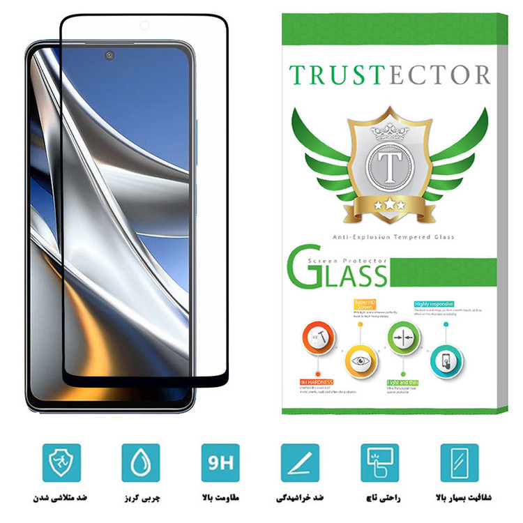 محافظ صفحه نمایش سرامیکی تراستکتور مدل CAT-Glass مناسب برای گوشی موبایل شیائومی Poco X4 Pro 5G
